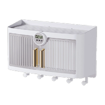 Home Story Toilet Timing Storage Box Wall-mounted Wall-mounted Transparent Toilet Paper Facial Towel Storage Rack Box 801