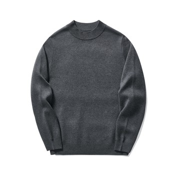 Momax ຜູ້ຊາຍເຄິ່ງ turtleneck sweater ຜູ້ຊາຍ knitted sweater ຜູ້ຊາຍ slim ແບບເກົາຫຼີແບບງ່າຍດາຍ pullover bottoming ເສື້ອດູໃບໄມ້ລົ່ນແລະລະດູຫນາວ