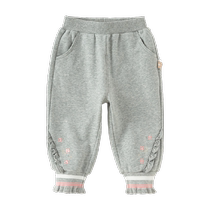 (Same style in the mall) David Bella girls pants 2024 autumn new baby casual leggings and sweatpants