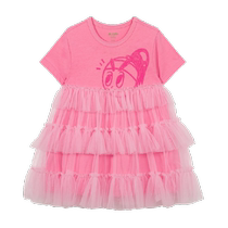 Maradin childrens clothing childrens dress 24 summer new style girls three-layer mesh pleated cake dress princess dress