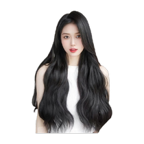 Curly hair wig piece to increase hair volume fluffy artifact top piece wig womens long hair hair piece womens U-shaped hair extension