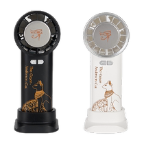 British Museum Anderson Cat Series Handheld Desktop Dual-Use Ice Compressor Small Fan Practical Gift Birthday Gift