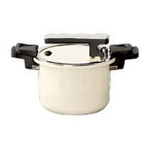 Cammex stainless steel ceramic non-stick multi-functional micro-pressure pot stew soup pot steamer household pressure cooker milk white