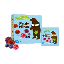 ()Bear Dots Blueberry Raspberry Mini Claw Fruit Slices Baby Snacks No Additives 5*20g