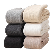 Youkesiu girls leggings for autumn and winter plus velvet and thickening for babies and infants leggings for children to wear in winter trendy pantyhose