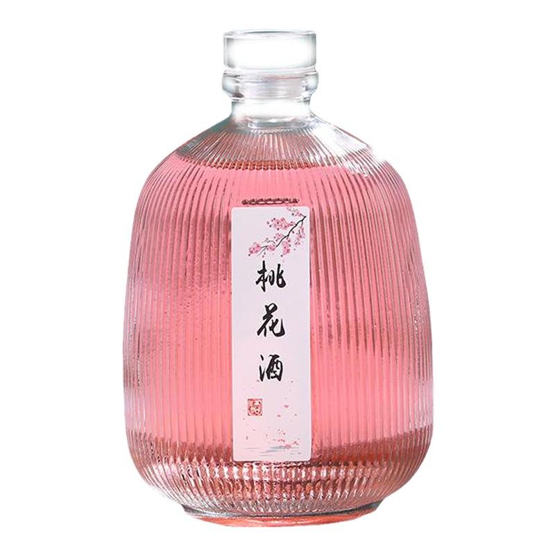 Crystal white material direct sales glass sealed jar home-brewed liquor