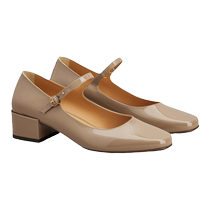 TODS official 2024 autumn and winter new womens TIMELESS retro shallow mouth Mary Jane shoes