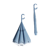 Zuodu automatic reverse umbrella long handle double-layer umbrella for women rain or shine large double anti-storm and rain special car-mounted