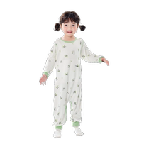 Balabala childrens one-piece pajamas summer air-conditioned clothes baby home clothes boys and girls sleeping bags quick-drying and trendy