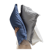 MUJI 100 count long-staple cotton pillowcases a pair of pure cotton 48x74 solid color pillow leather for single pillow