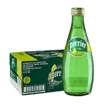 Imported French Perrier Perrier sugar-free sparkling water mineral water lime flavor beverage 330ml*24 bottles
