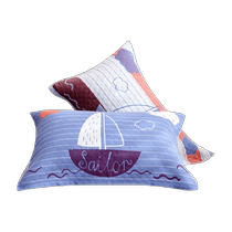 Three-layer gauze pillow cover thickened cotton pillow cover household pillow towel non-slip non-shedding cotton pillow cover one pair