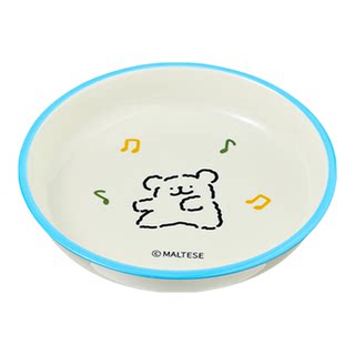 Member's selected ceramic underglaze colored dining plate