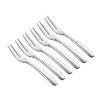 onlycook food grade 304 stainless steel fruit fork 6 gift box fruit dessert fork cake fork