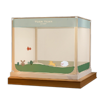 Meiduojia 2024 New Cartoon Anti-fall Mosquito Net Bedroom Household Three-Door Class A Child Mother-Infant Separation Bed Artifact