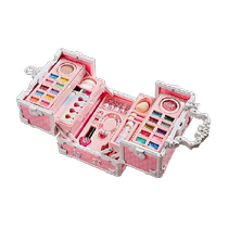 Valise de beauté princesse ensemble de jouets cosmétiques pour enfants vitrine Non toxique boîte de maquillage pour filles cadeau danniversaire