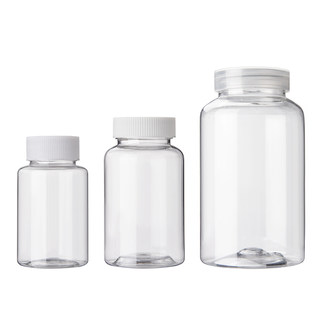 塑料空瓶透明大口瓶 PET广口分装瓶60/80/100/150取样样品密封瓶