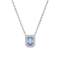 (Self-operated) Swarovski Millenia beating heart necklace sugar cube clavicle chain