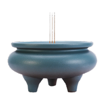 Extra large ceramic incense burner household indoor agarwood incense burner worship god incense burner sandalwood burner for Buddha thread incense burner