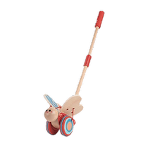 Hape single pole stroller walker butterfly push push music infant children baby push toy gift 1 year old