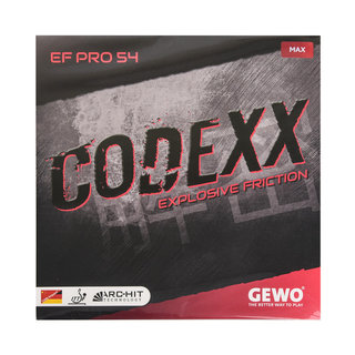 莹恋GEWO捷沃CODEXX52解密54乒乓球胶皮球拍反胶套胶进口粘性内能