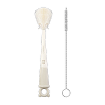 YEEHOO Yings Baby Silicone Portable Bottle Brush Set Baby Cleaning Brush Cleaning Brush Travel Size Drainage