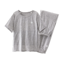Q21 childrens antibacterial home clothes suit boys and girls skin-friendly baby pajamas pants air-conditioned clothes short-sleeved trousers