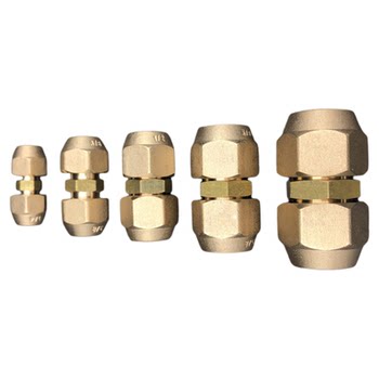 Copper pipe inch butt joint with nut