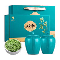 Picking Tea Boquetongue Tea Strong Flavor Special 2024 Mingqian New Tea Cui Ya Green Tea Dragon Boat Festival Gift Box 160g