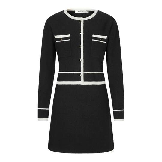 MOUSSY new winter product rich girl's small fragrant style two-piece dress for women 028HAZ70-2281
