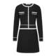 MOUSSY new winter product rich girl's small fragrant style two-piece dress for women 028HAZ70-2281