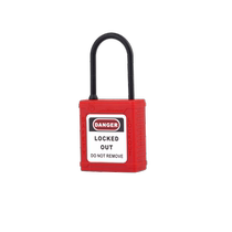 Sécurité industrielle padlock LOTO LOCK ELECTRIC ELECTRICIAN PLASTIC LOCK ENERGY LOCK NYLON ENGINEERING EQUIPMENT LOCK