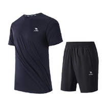 Camel fitness suit mens 2024 spring and summer new anti-UV quick-drying casual breathable sports running two-piece set