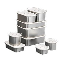 wootii stainless steel crisper box with lid 304 food grade fruit lunch box lunch box storage sealed box