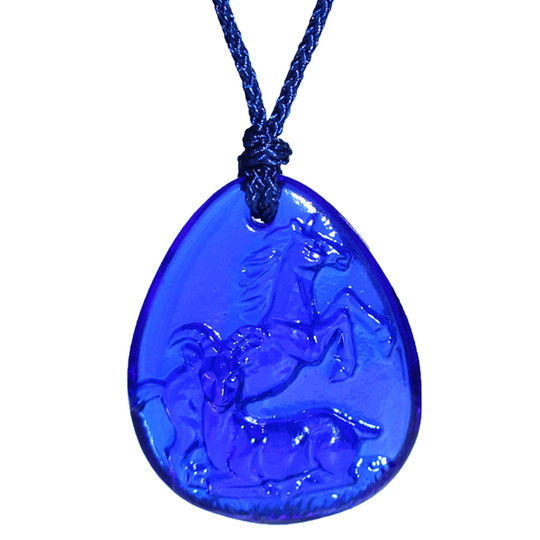 Song Shaoguang male and female zodiac pendants, Year of the Horse mascots