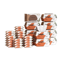 Deyou Wet Wipes Baby Hand and Mouth Wet Wipes 80 Draws 10 Packs 10 Draws 30 Packs Mother and Baby Portable and Affordable Set