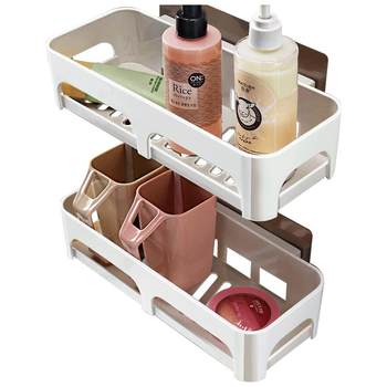 Shuangqing plastic punch-free storage rack for sink storage