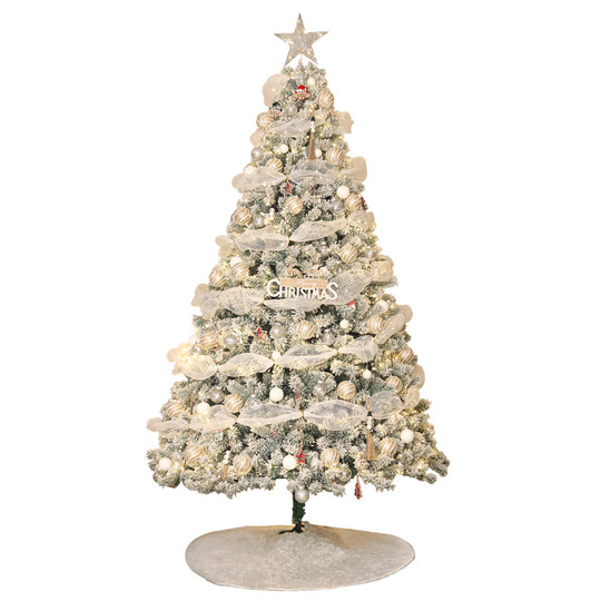 Árbol de Navidad blanco 2025 nuevo modelo para uso doméstico.