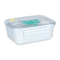 Modern housewifes high-looking lunch box microwave-heatable student soup cup compartment lunch box office workers lunch box