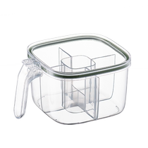 Internet celebrity light luxury seasoning box home kitchen shelf salt and MSG seasoning all-in-one multi-grid new supplies
