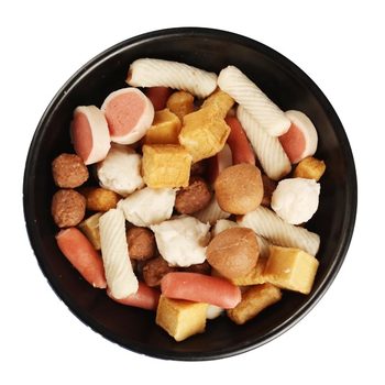 Zezhong food halal hot pot meatballs mixed with chicken