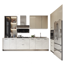 Oppein kitchen cabinets custom-made quartz stone countertops home simple overall kitchen cabinets stove cabinets and cabinets one-piece custom-made