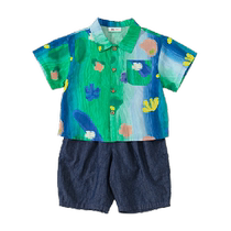 Boys summer clothes girls clothes fashionable suits fashionable summer clothes 2024 new sister and brother clothes brother and sister clothes kindergarten