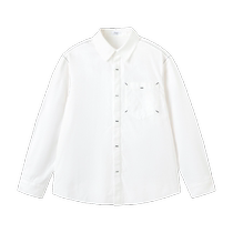 (Same style in the mall) Balabala Childrens Shirt Pure Cotton Boys Shirt Long Sleeve 2024 Spring Big Childrens Jacket