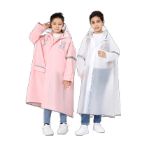 Imperméable pour enfants filles et garçons ceinture imperméable cartable poncho long spécial pour tout le corps pour les élèves dâge moyen et primaire pour aller à lécole