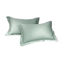 Jialiya 60S long-staple cotton pure cotton pillowcases pure cotton light luxury solid color pillowcases one pair for student dormitory home