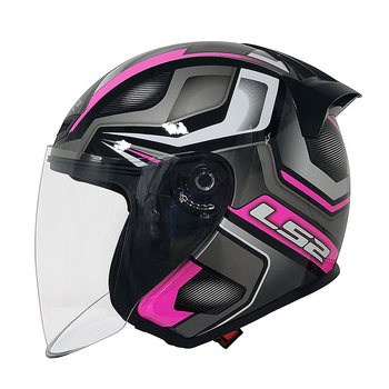 Ls2 new half-helmet four-season universal extended lens