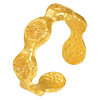 Honey Gold Jewelry Gold Ring Pure Gold Ancient Treasure Series Golden Luan Ring HGH1723