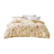 Luolai Home Textiles spring and summer new bedding cotton quilt cover 40-count twill set student dormitory three or four-piece set