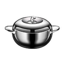 Herbaz soup pot apple soup pot 304 food grade thickened stainless steel soup pot induction cooker gas cooking pot